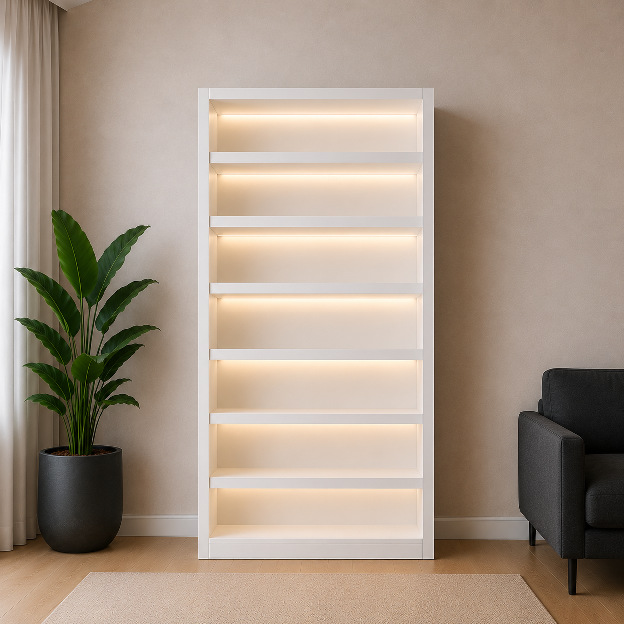 LED Lux shoe rack